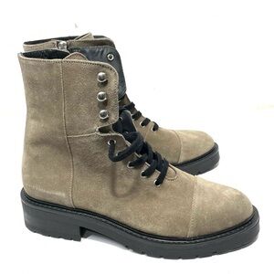 AllSaints Dusty Cap Toe Lug Sole Combat Boot Size 40 Q66